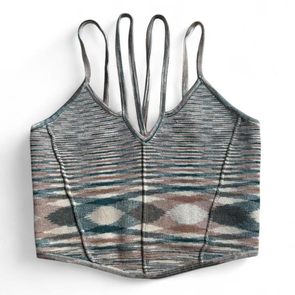 Anthropologie strappy crop top